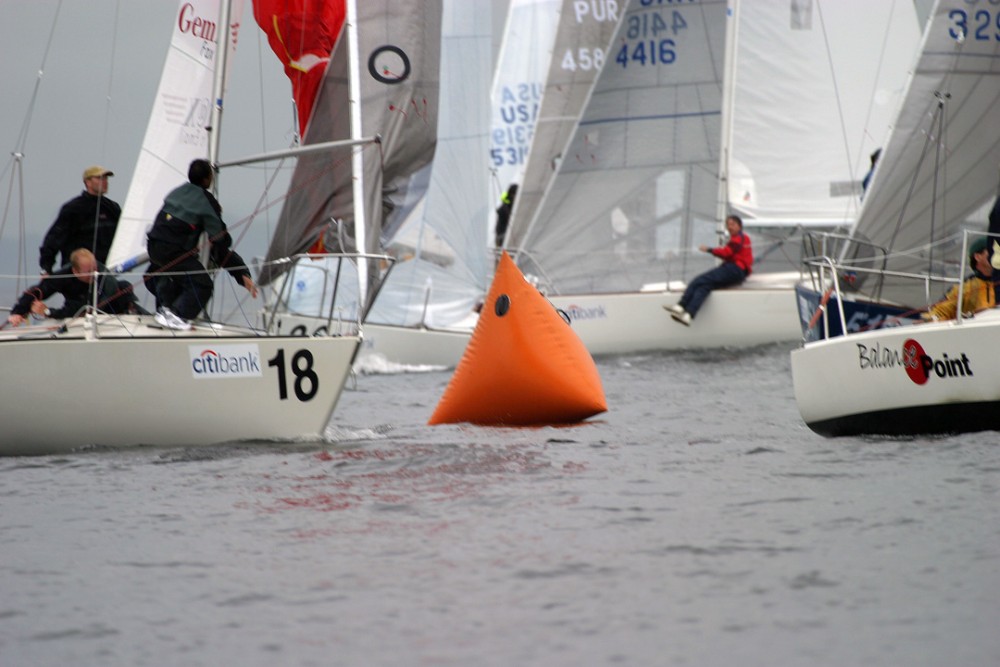 Light winds on day two of the Citibank J/24 worlds photo copyright Andrea Watson taken at Noroton Yacht Club and featuring the J/24 class