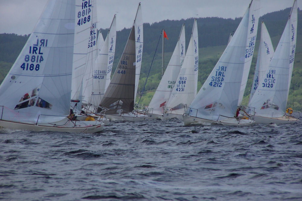 19 teams for the Waterways Ireland J/24 Westerns at Lough Erne photo copyright Michael Clarke taken at Lough Erne Yacht Club and featuring the J/24 class