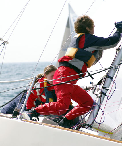 Racing in the J24 Fowey Trophy photo copyright Simon Heap taken at Fowey Gallants Sailing Club and featuring the J/24 class