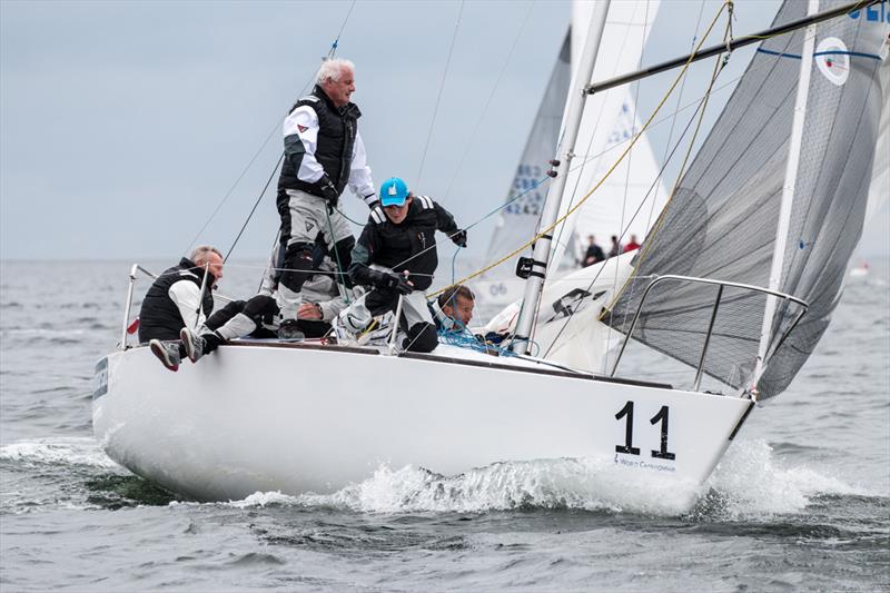 Ian Southworth's team on J/24 Worlds day 2 at Boltenhagen, Germany photo copyright Pepe Hartmann / J/24 worlds taken at Norddeutscher Regatta Verein and featuring the J/24 class