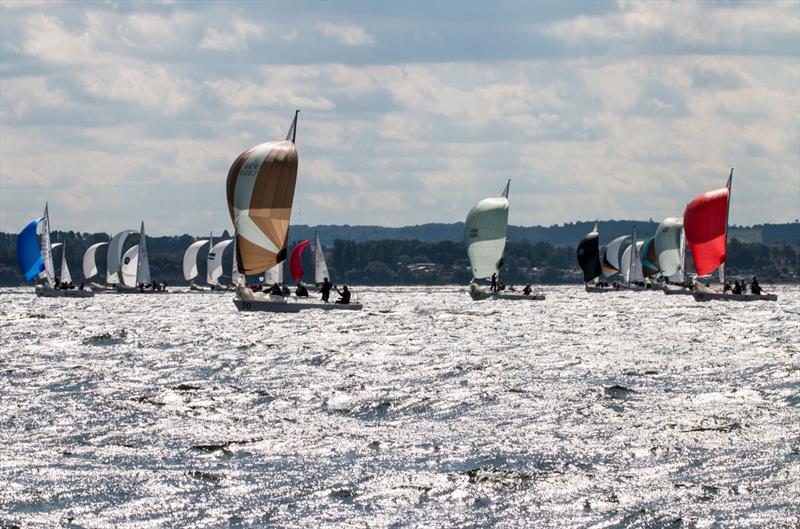 J/24 Worlds day 3 at Boltenhagen, Germany photo copyright Pepe Hartmann / J/24 worlds taken at Norddeutscher Regatta Verein and featuring the J/24 class