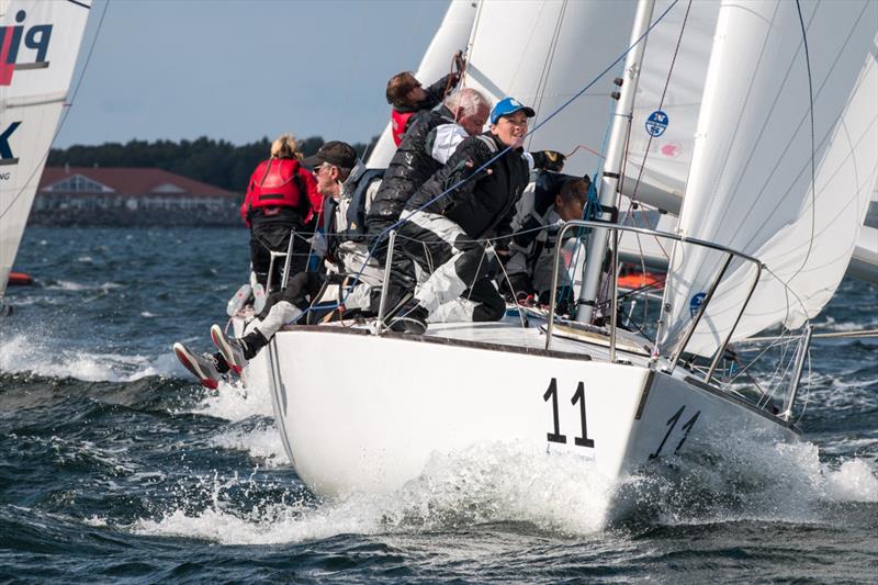 Ian Southworth's team on J/24 Worlds day 3 at Boltenhagen, Germany photo copyright Pepe Hartmann / J/24 worlds taken at Norddeutscher Regatta Verein and featuring the J/24 class