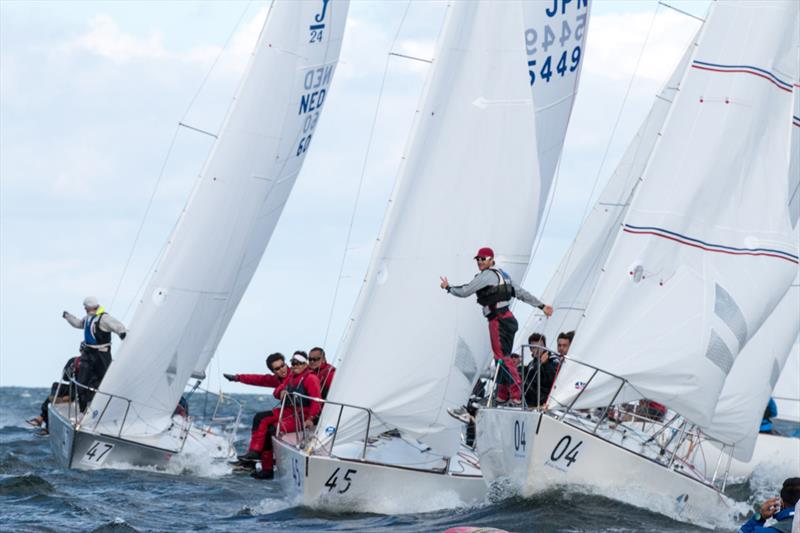 J/24 Worlds day 3 at Boltenhagen, Germany photo copyright Pepe Hartmann / J/24 worlds taken at Norddeutscher Regatta Verein and featuring the J/24 class