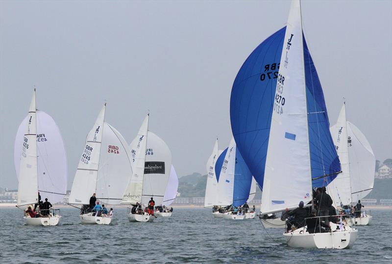 International Paint Poole Regatta day 1 photo copyright Mark Jardine taken at Parkstone Yacht Club and featuring the J/24 class