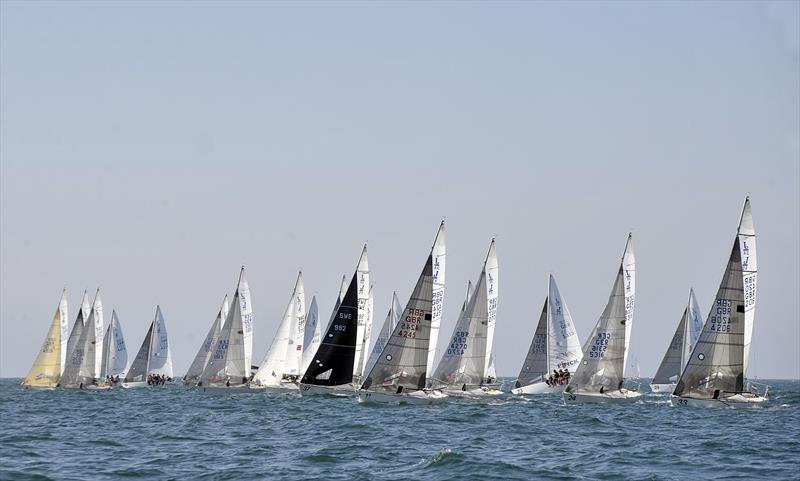 J/24 Europeans at Plymouth day 2 photo copyright Robin Price / www.rpsphotos.co.uk taken at  and featuring the J/24 class