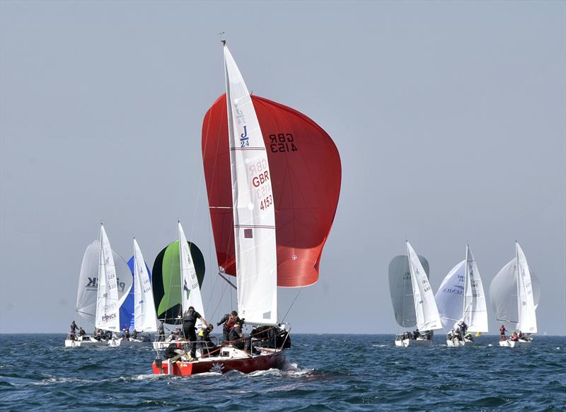 J/24 Europeans at Plymouth day 2 photo copyright Robin Price / www.rpsphotos.co.uk taken at  and featuring the J/24 class