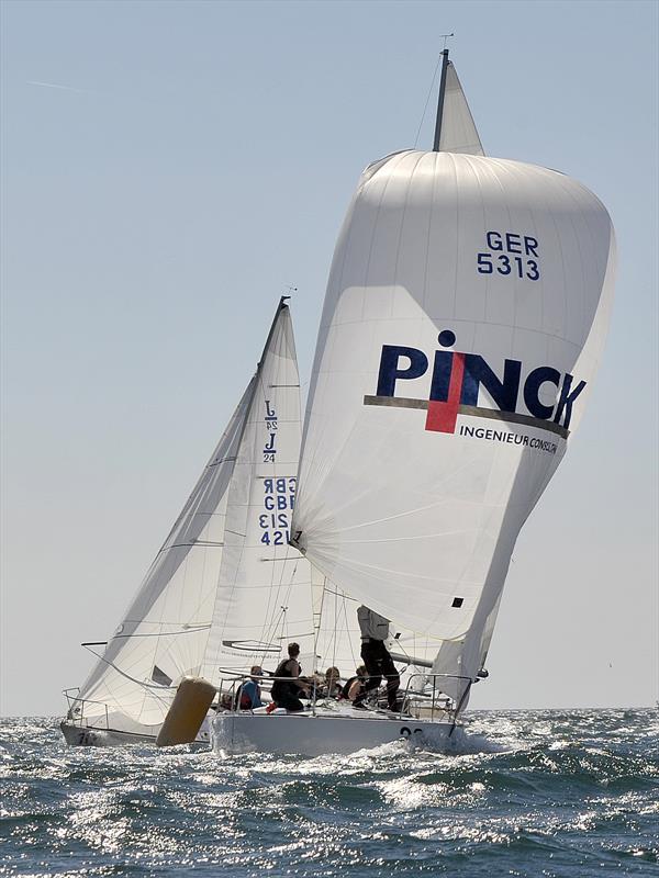 J/24 Europeans at Plymouth day 4 photo copyright Robin Price / www.rpsphotos.co.uk taken at  and featuring the J/24 class