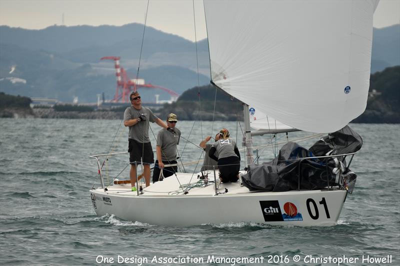 J/24 World Championship at Wakayama, Japan day 3 photo copyright Christopher Howell taken at Wakayama Sailing Club and featuring the J/24 class