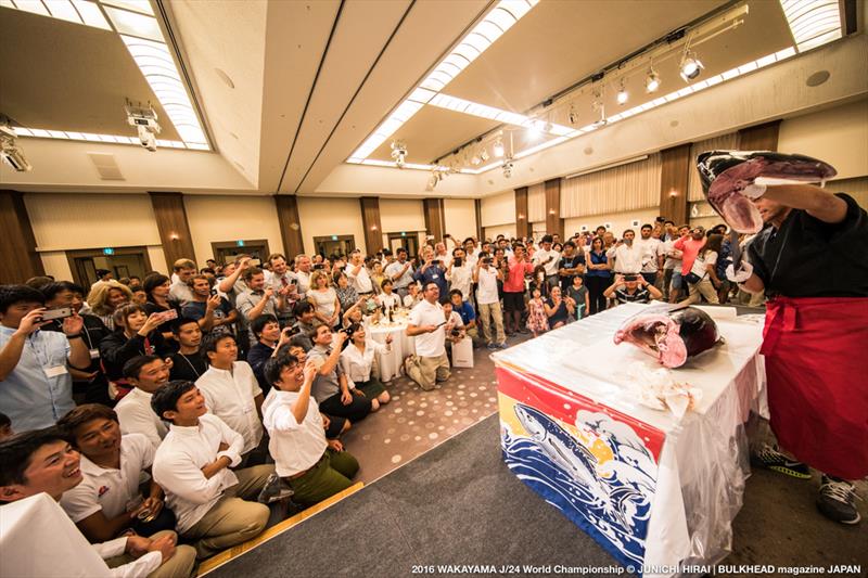 J/24 World Championship at Wakayama, Japan prize giving photo copyright Junichi Hirai / Bulkhead Magazine Japan taken at Wakayama Sailing Club and featuring the J/24 class