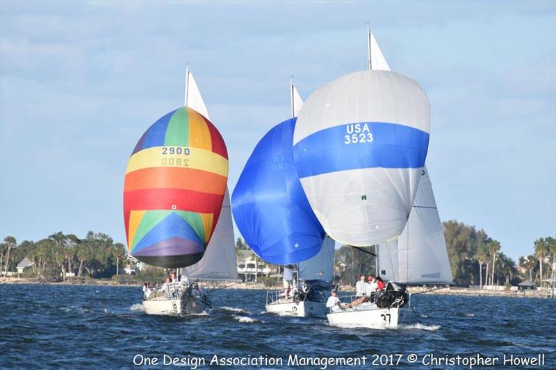 J/24 Midwinter Championship day 1 photo copyright Christopher Howell taken at Eau Gallie Yacht Club and featuring the J/24 class