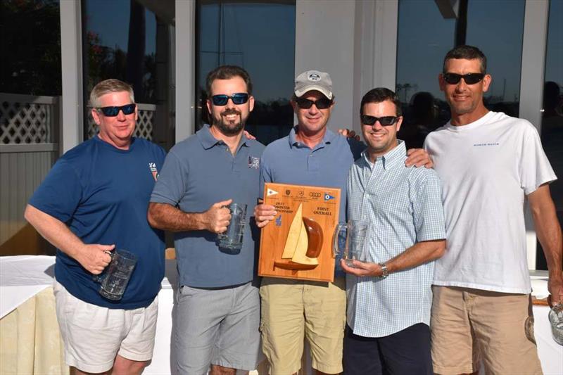 The Tarheel team win the J/24 Midwinter Championship photo copyright Christopher Howell taken at Eau Gallie Yacht Club and featuring the J/24 class
