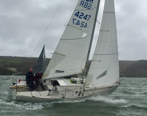 Headcase (GBR 4247) on day 2 of the Matthewws Helly Hansen Kinsale Yacht Club Spring Series photo copyright Dave Sull taken at Kinsale Yacht Club and featuring the J/24 class