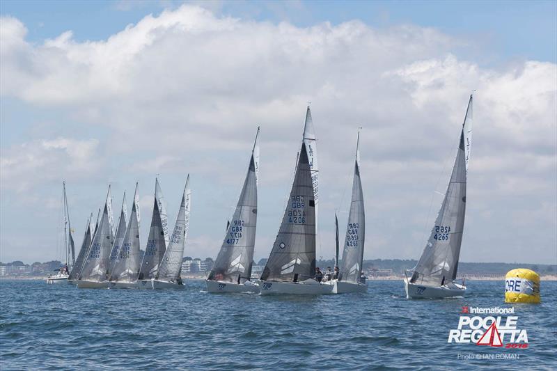 International Paint Poole Regatta 2018 day 2 photo copyright Ian Roman / International Paint Poole Regatta taken at  and featuring the J/24 class