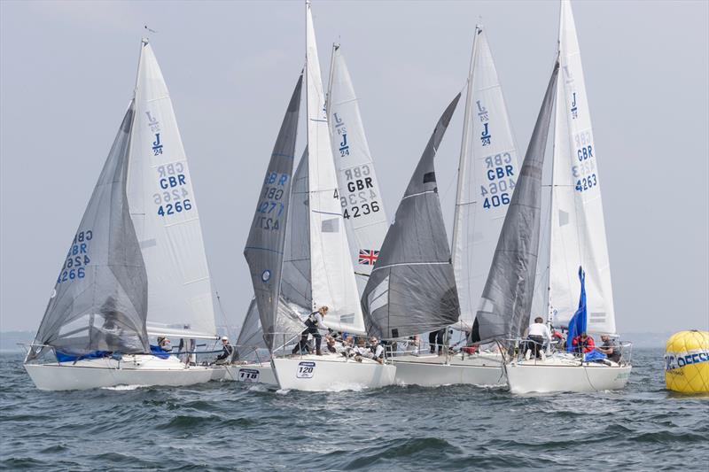 J/24 UK Nationals at the International Paints Poole Regatta 2018 photo copyright Ian Roman / International Paint Poole Regatta taken at Parkstone Yacht Club and featuring the J/24 class