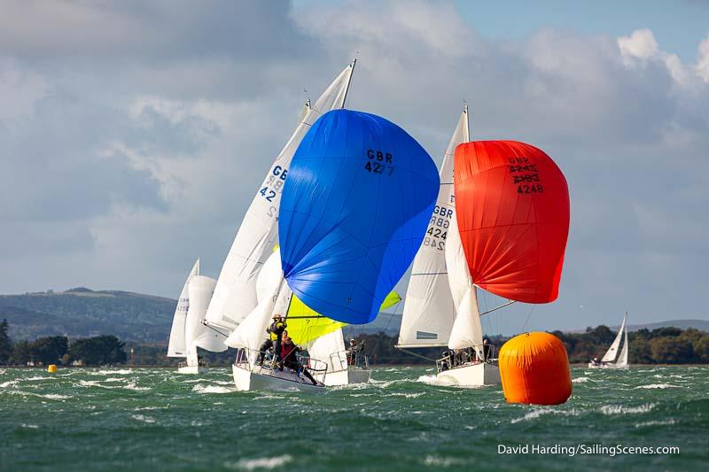 J/24 Autumn Cup at Poole photo copyright David Harding / www.sailingscenes.com taken at Poole Yacht Club and featuring the J/24 class