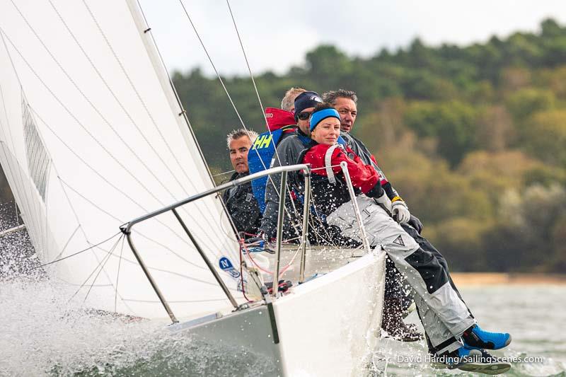 J/24 Autumn Cup at Poole photo copyright David Harding / www.sailingscenes.com taken at Poole Yacht Club and featuring the J/24 class