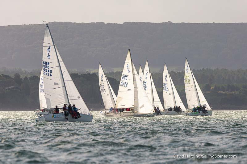 J/24 Autumn Cup at Poole photo copyright David Harding / www.sailingscenes.com taken at Poole Yacht Club and featuring the J/24 class