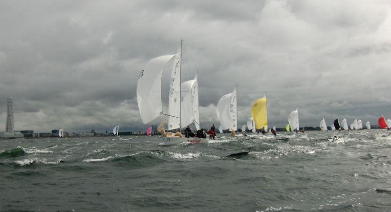 J/24 worlds at Malmö, Sweden day 3 photo copyright Malmö Segel Sällskap taken at Malmö Segel Sällskap and featuring the J/24 class