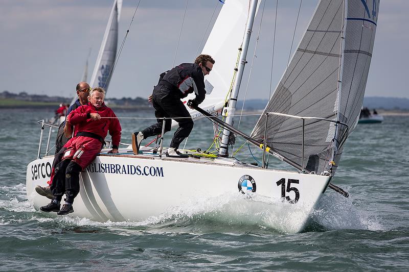 The wind arrives on day 3 of the BMW J24 World Championships in Howth - photo © David Branigan / www.oceansport.ie