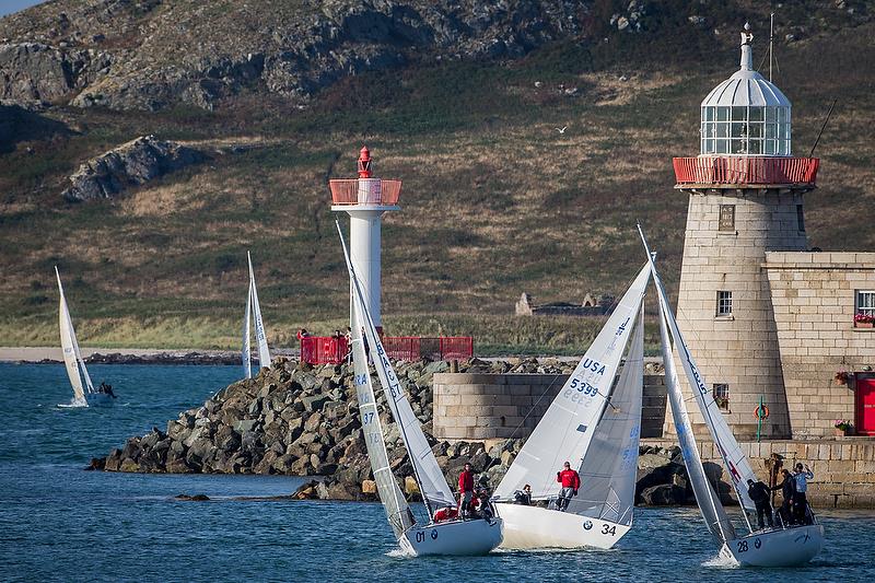 The wind arrives on day 3 of the BMW J24 World Championships in Howth - photo © David Branigan / www.oceansport.ie