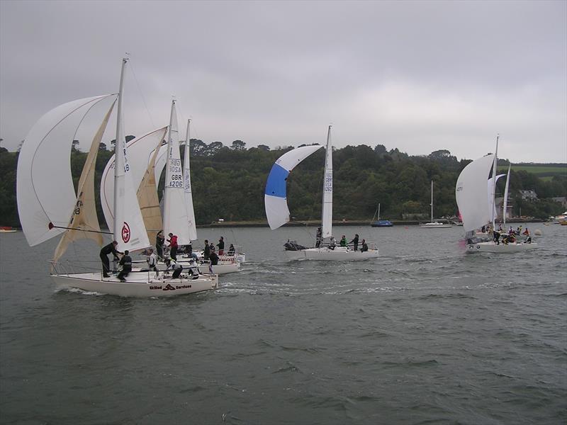 J/24 Autumn Cup at Saltash photo copyright Rob Clark taken at Saltash Sailing Club and featuring the J/24 class