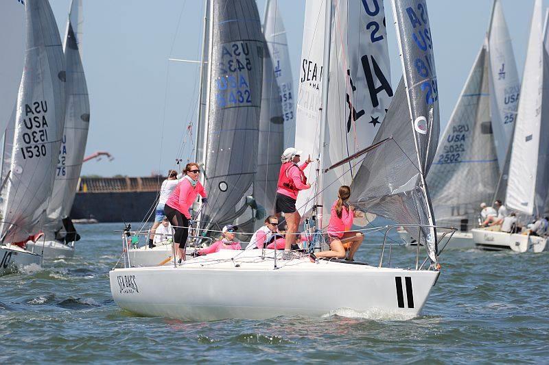 2018 J 24 North American Championship - Day 1 photo copyright Priscilla Parker taken at Charleston Yacht Club and featuring the J/24 class