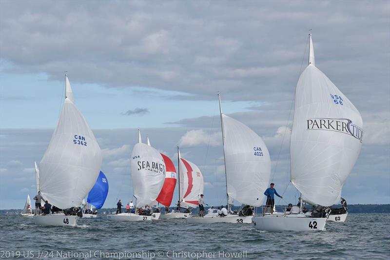 2019 J 24 National Championship - Day 2 photo copyright Christopher Howell taken at Rochester Yacht Club and featuring the J/24 class