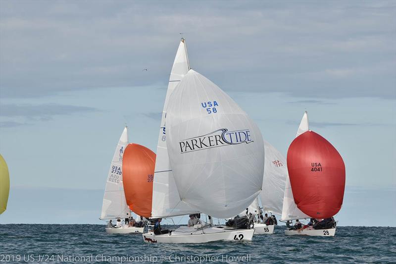 2019 J 24 National Championship - Day 2 photo copyright Christopher Howell taken at Rochester Yacht Club and featuring the J/24 class