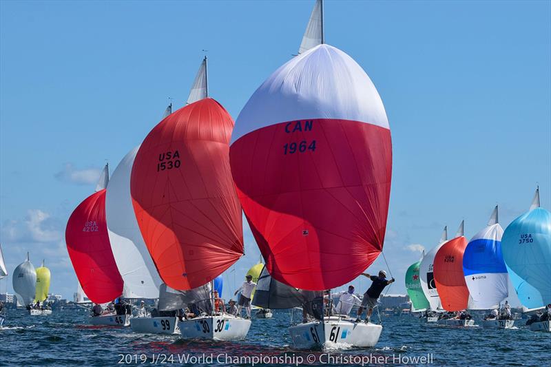 2019 J 24 World Championship - Day 2 photo copyright Christopher Howell taken at  and featuring the J/24 class