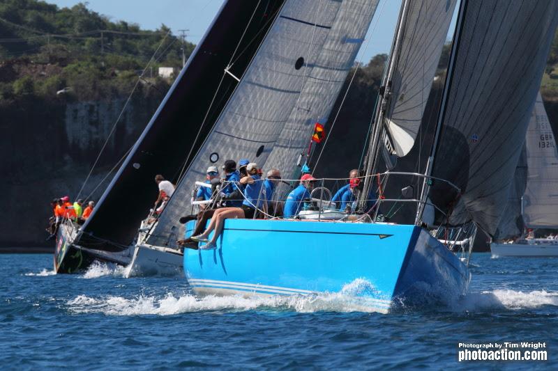 Hot racing in the J/24 Class - 2020 Grenada Sailing Week photo copyright Tim Wright taken at  and featuring the J/24 class