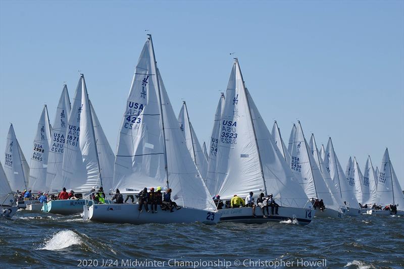 Day 2 - 2020 J/24 Midwinter Championship - photo © Christopher Howell