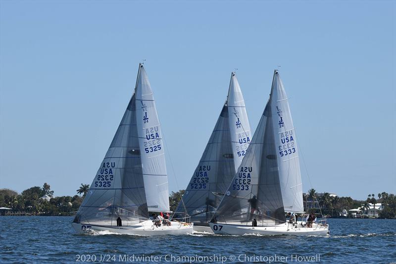 Final Day - 2020 J/24 Midwinter Championship photo copyright Christopher Howell taken at Eau Gallie Yacht Club and featuring the J/24 class