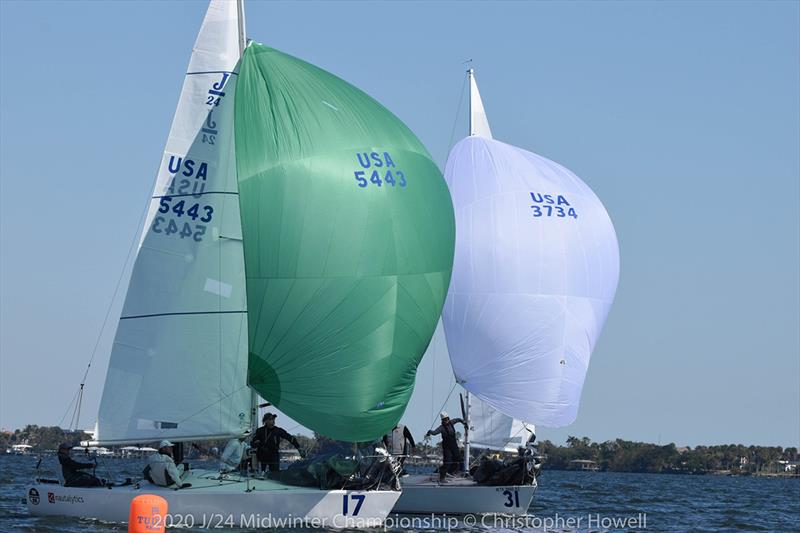 Final Day - 2020 J/24 Midwinter Championship photo copyright Christopher Howell taken at Eau Gallie Yacht Club and featuring the J/24 class