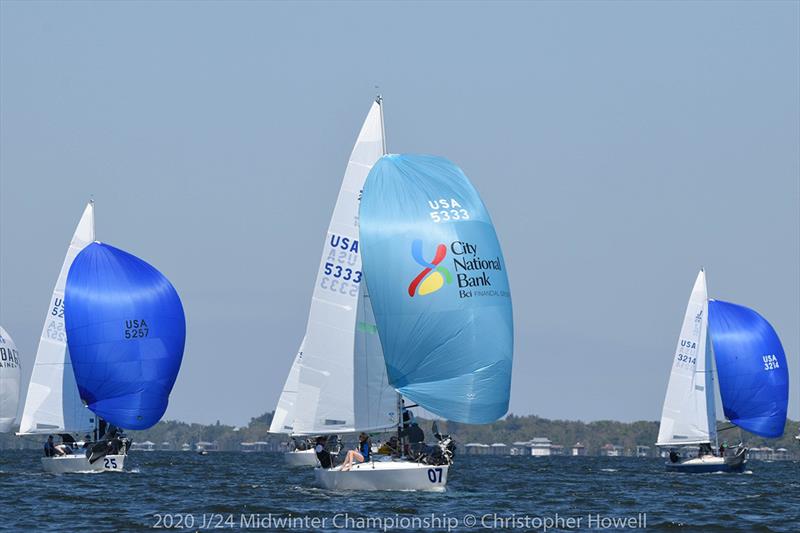 Final Day - 2020 J/24 Midwinter Championship photo copyright Christopher Howell taken at Eau Gallie Yacht Club and featuring the J/24 class