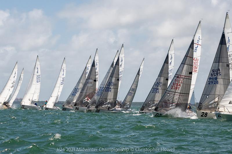 2021 J 24 Midwinter Championship - Day 2 photo copyright Christopher Howell taken at  and featuring the J/24 class