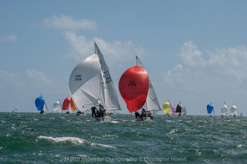 2021 J 24 Midwinter Championship - Day 2 photo copyright Christopher Howell taken at  and featuring the J/24 class