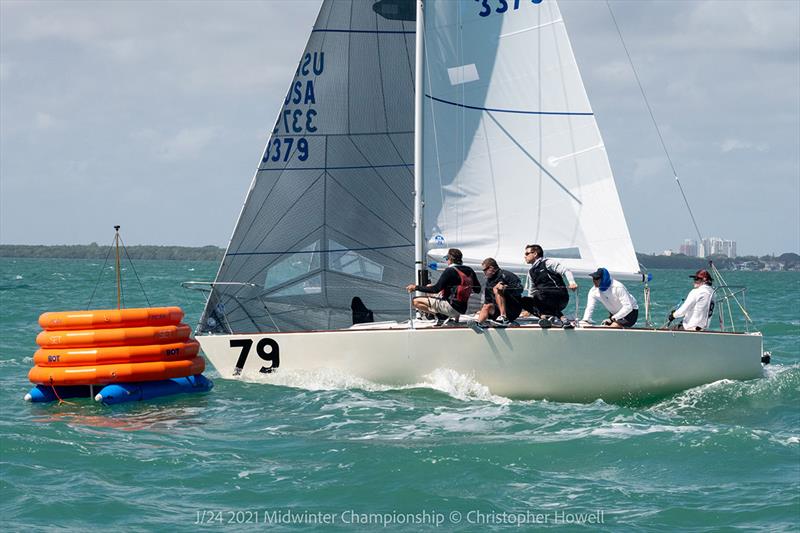 2021 J 24 Midwinter Championship - Day 2 photo copyright Christopher Howell taken at  and featuring the J/24 class