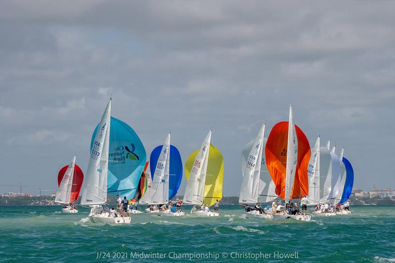 2021 J 24 Midwinter Championship - Day 2 photo copyright Christopher Howell taken at  and featuring the J/24 class
