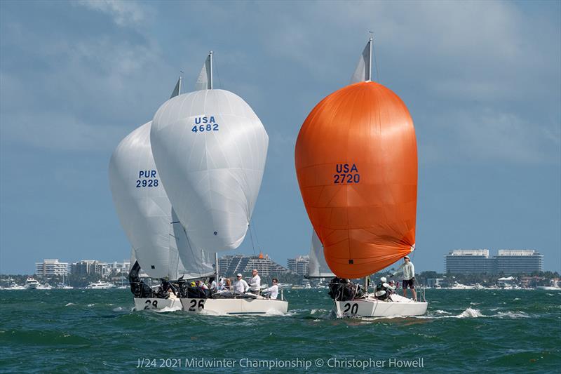 2021 J 24 Midwinter Championship - Day 2 photo copyright Christopher Howell taken at  and featuring the J/24 class