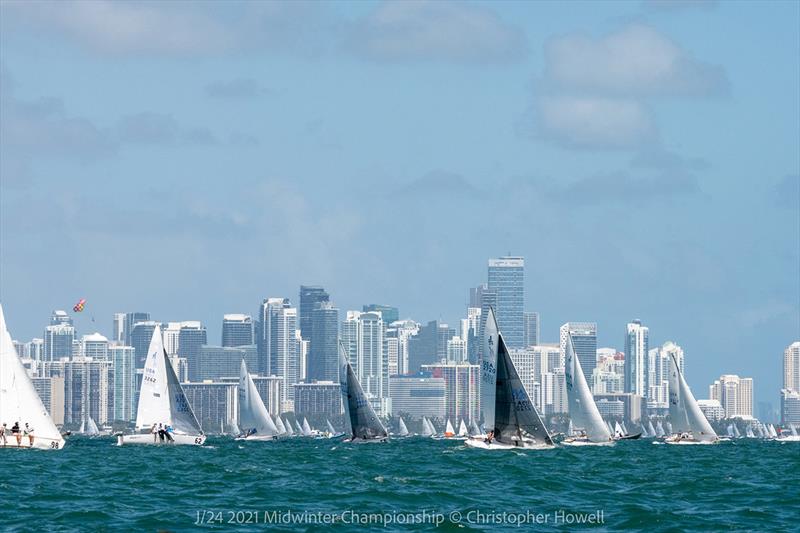 2021 J 24 Midwinter Championship - Day 2 photo copyright Christopher Howell taken at  and featuring the J/24 class