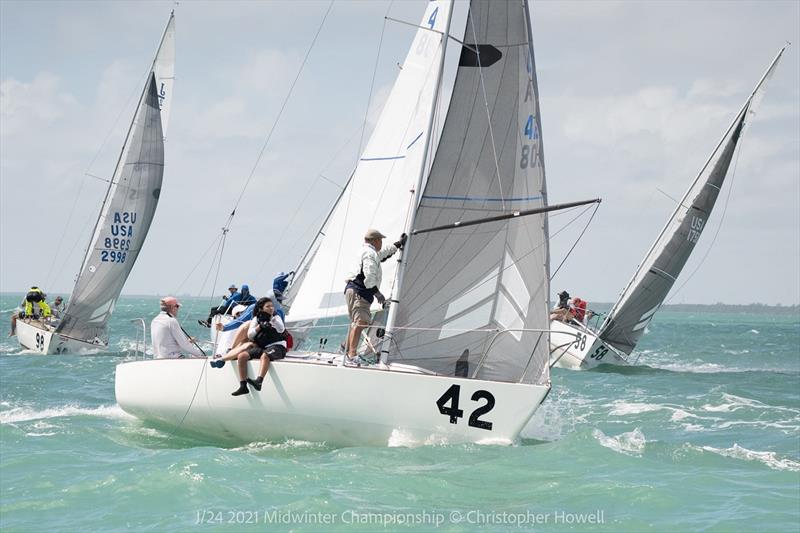 2021 J 24 Midwinter Championship - Day 3 photo copyright Christopher Howell taken at  and featuring the J/24 class