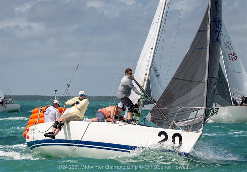 2021 J 24 Midwinter Championship - Day 3 photo copyright Christopher Howell taken at  and featuring the J/24 class