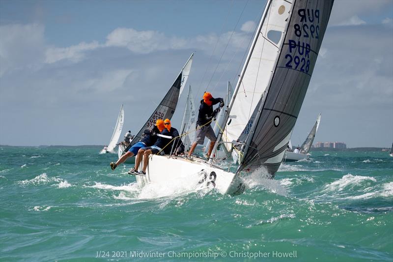 2021 J 24 Midwinter Championship - Day 3 photo copyright Christopher Howell taken at  and featuring the J/24 class