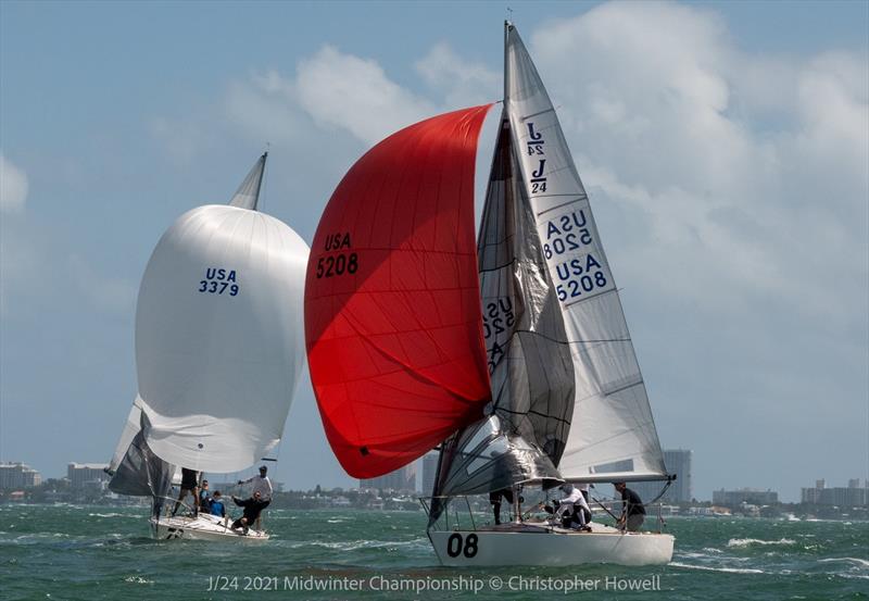 2021 J 24 Midwinter Championship - Day 3 photo copyright Christopher Howell taken at  and featuring the J/24 class