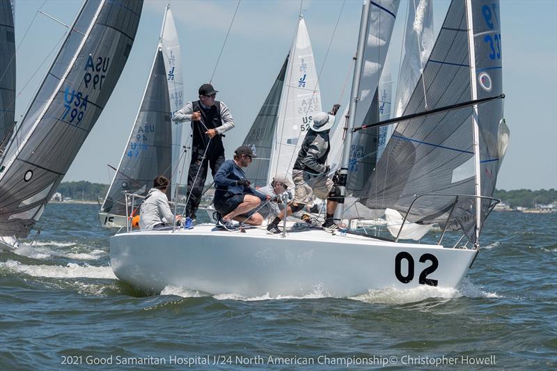 2021 Good Samaritan Hospital J/24 North American Championship photo copyright Christopher Howell taken at Sayville Yacht Club and featuring the J/24 class