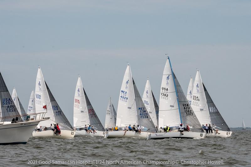 2021 Good Samaritan Hospital J/24 North American Championship - Day 2 photo copyright Christopher Howell taken at Sayville Yacht Club and featuring the J/24 class