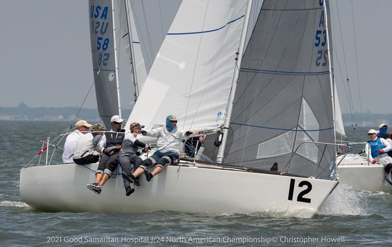 2021 Good Samaritan Hospital J/24 North American Championship - Day 2 photo copyright Christopher Howell taken at Sayville Yacht Club and featuring the J/24 class