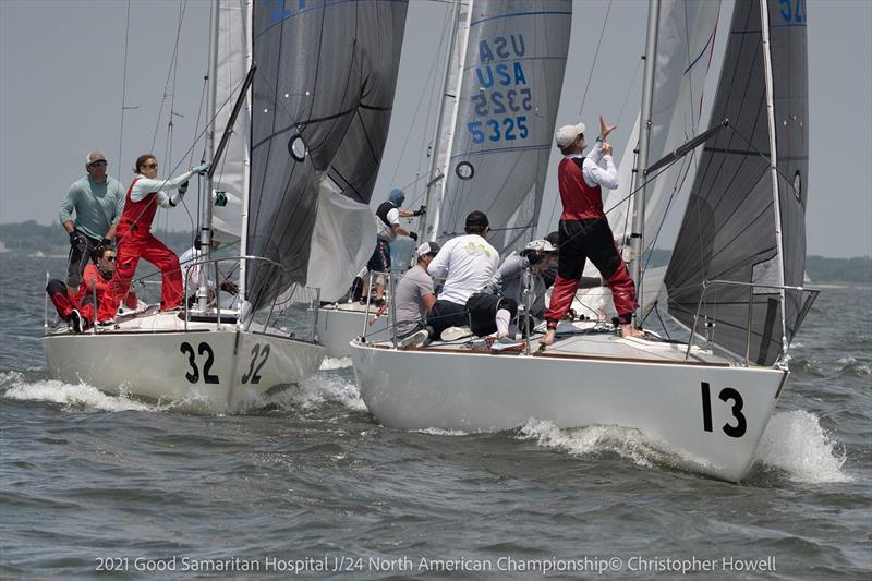 2021 Good Samaritan Hospital J/24 North American Championship - Day 2 photo copyright Christopher Howell taken at Sayville Yacht Club and featuring the J/24 class