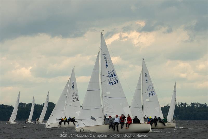 2021 J/24 US National Championship - Final Day photo copyright Christopher Howell taken at Malletts Bay Boat Club and featuring the J/24 class