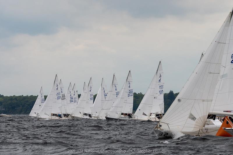 2021 J/24 US National Championship - Final Day photo copyright Christopher Howell taken at Malletts Bay Boat Club and featuring the J/24 class